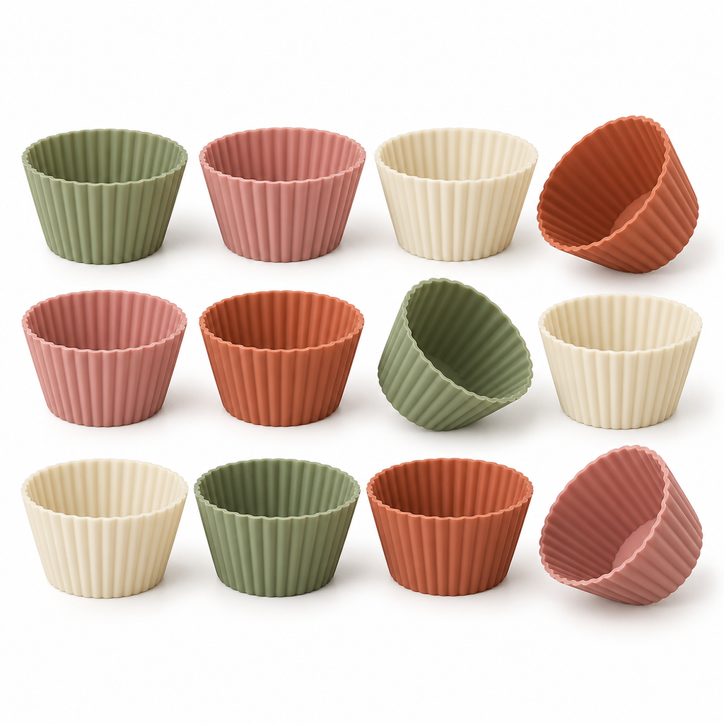 Reusable Silicone Baking Cups - 12 Piece