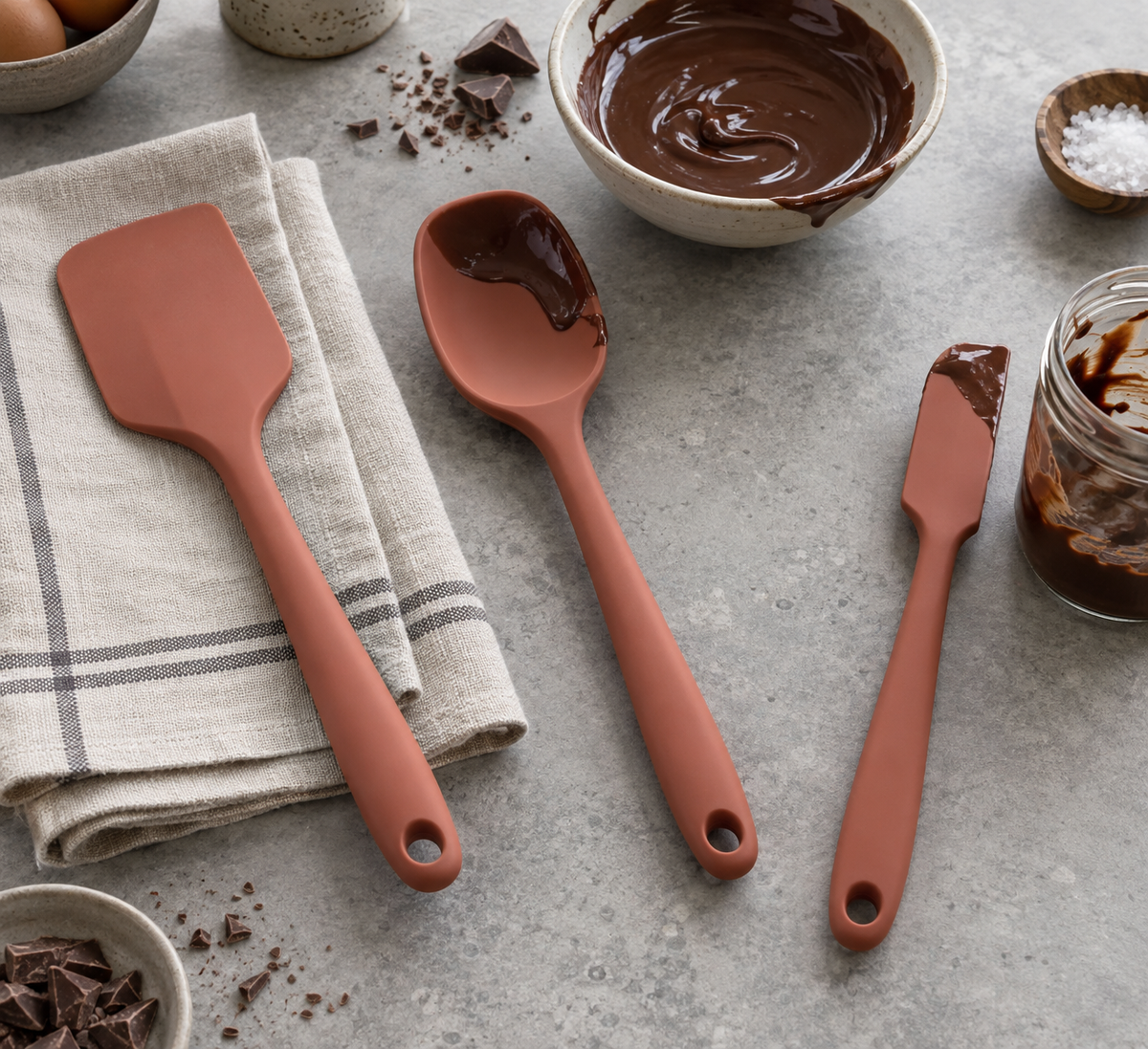 Silicone Spatula Set - 3 Piece