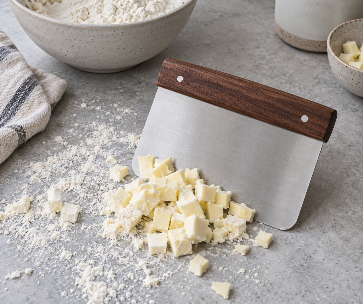 Stainless Steel Dough Bench Scraper
