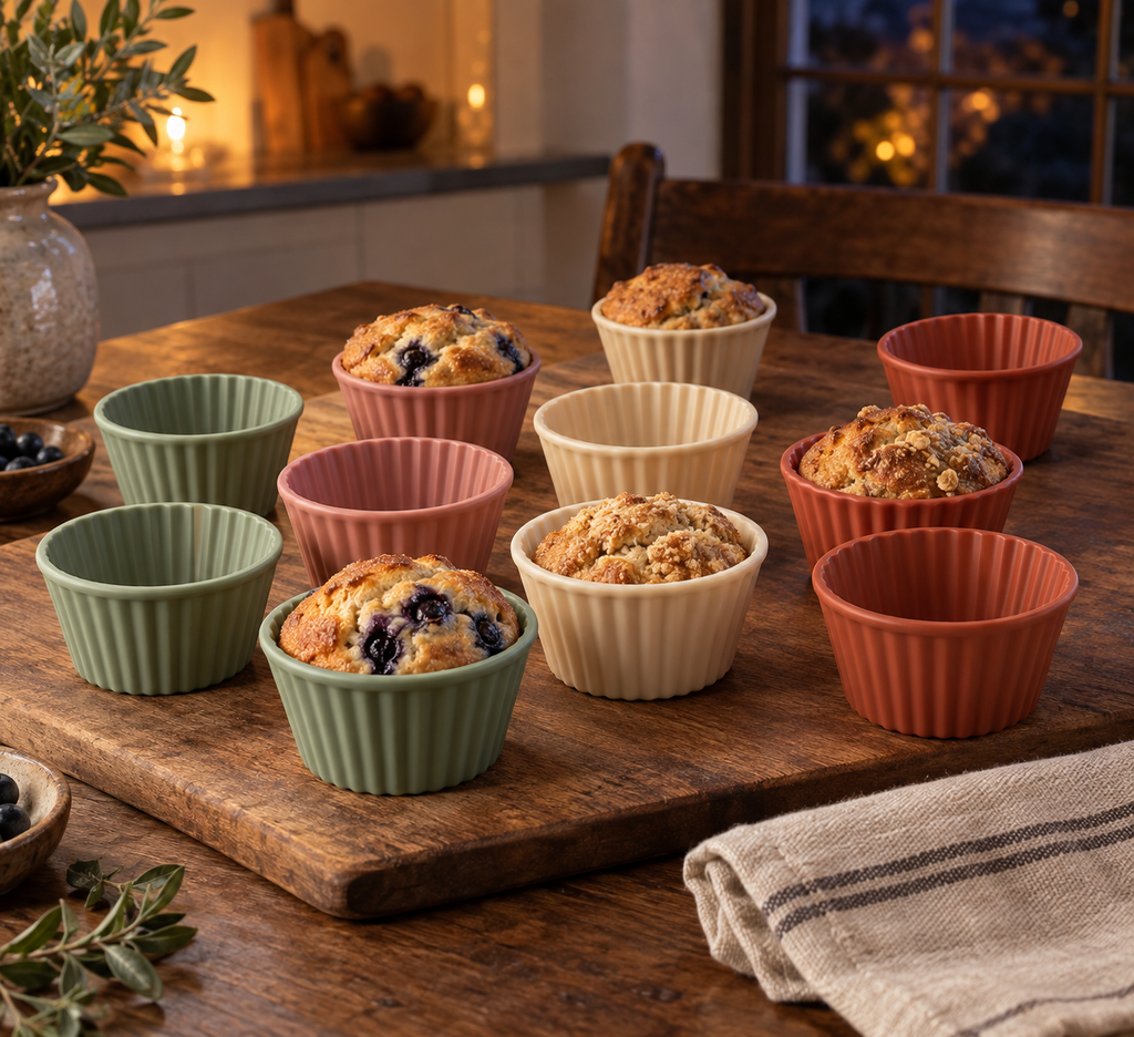 Reusable Silicone Baking Cups - 12 Piece